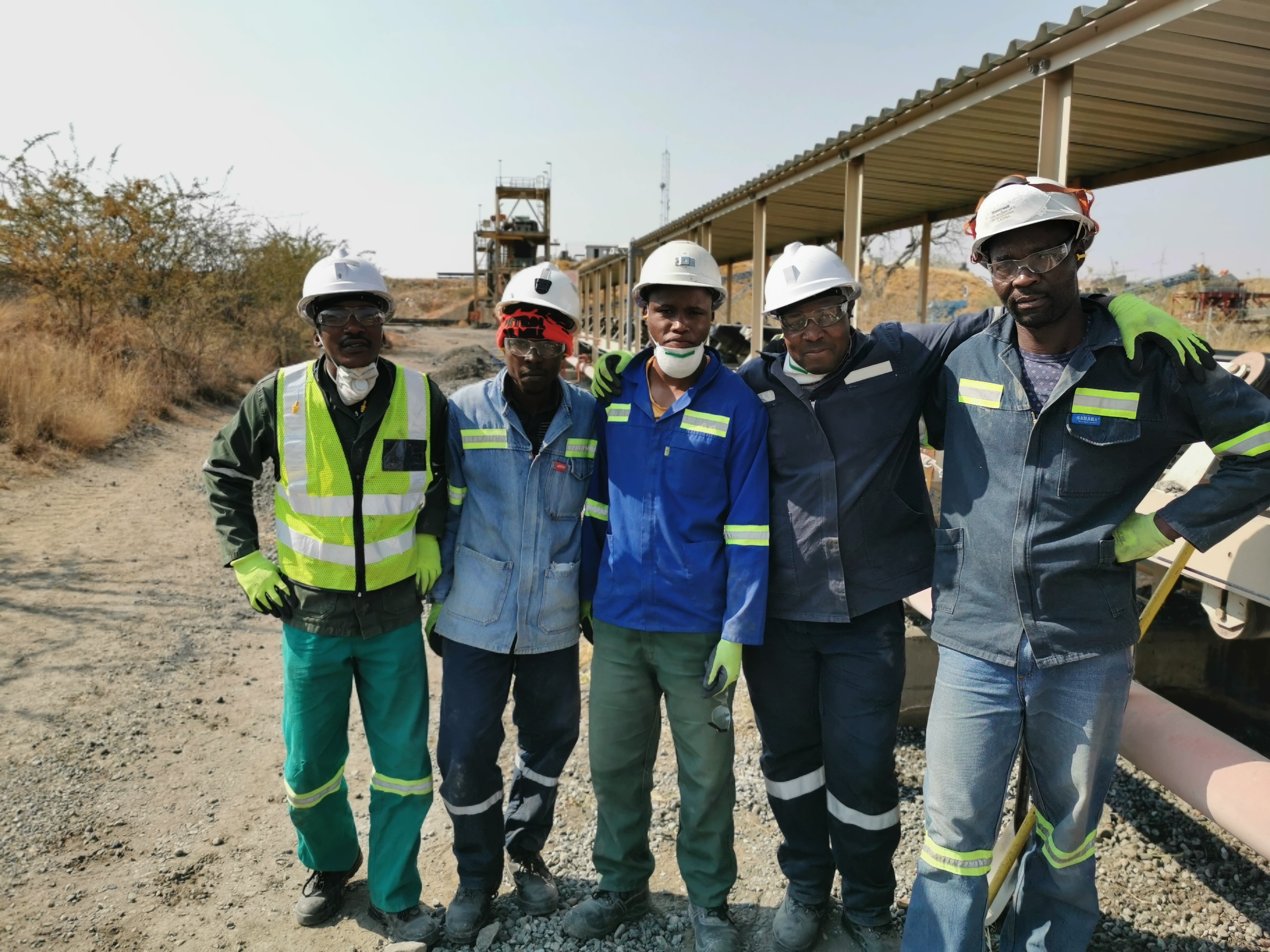 Spillage Cleaning Team at Pilanesburg Platinum Mines Spillage Cleaning Team at Pilanesburg Platinum Mines